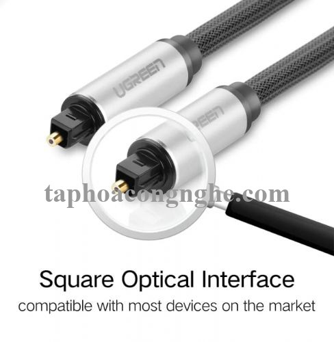 Ugreen 10541 3M màu Xám Dây cáp quang âm thanh 2 đầu dương AV108 30010541